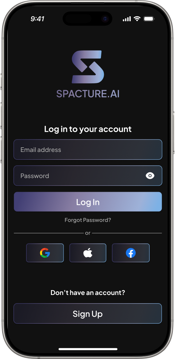 Log In Screen